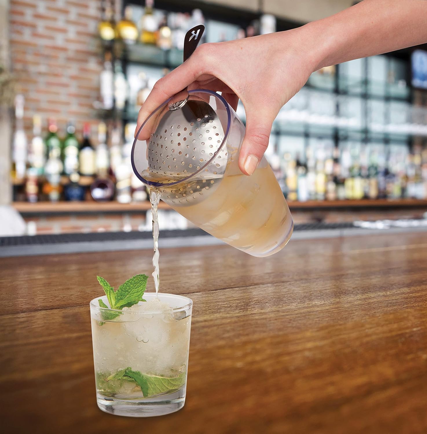 HIC Kitchen Bar Julep Bar Strainer, 18/8 Stainless Steel - Image 3