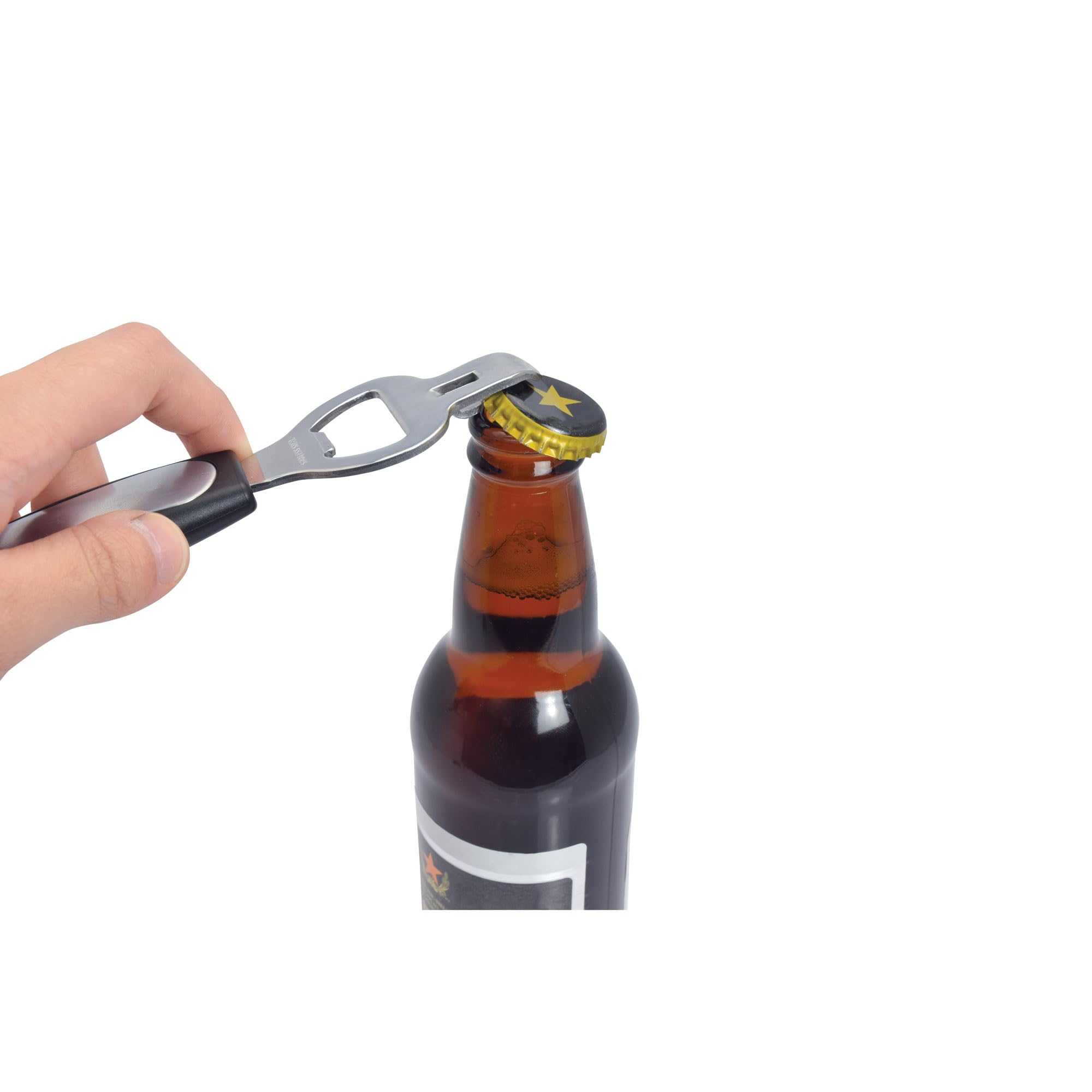 HIC Kitchen Bar Tool, Bottle Opener, Can Punch and Citrus Peeler, Japanese Stainless Steel, BPA Free - Image 5