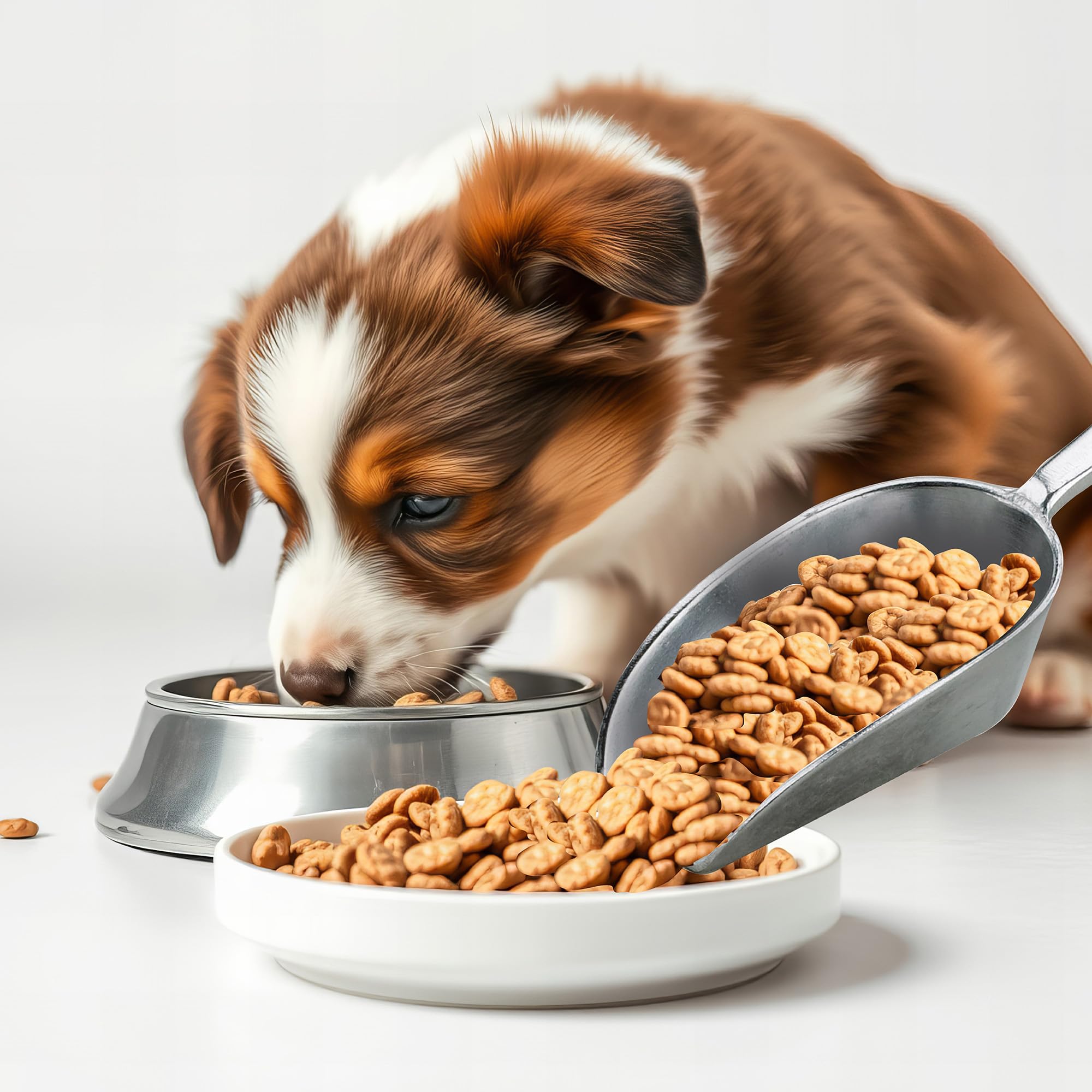 HIC Kitchen Flat Bottom Food Scoops, 5-Inch, 7.5-Inch, 8.75-Inch, Commercial-Grade Anodized Cast Aluminum, Set of 3 - Image 3