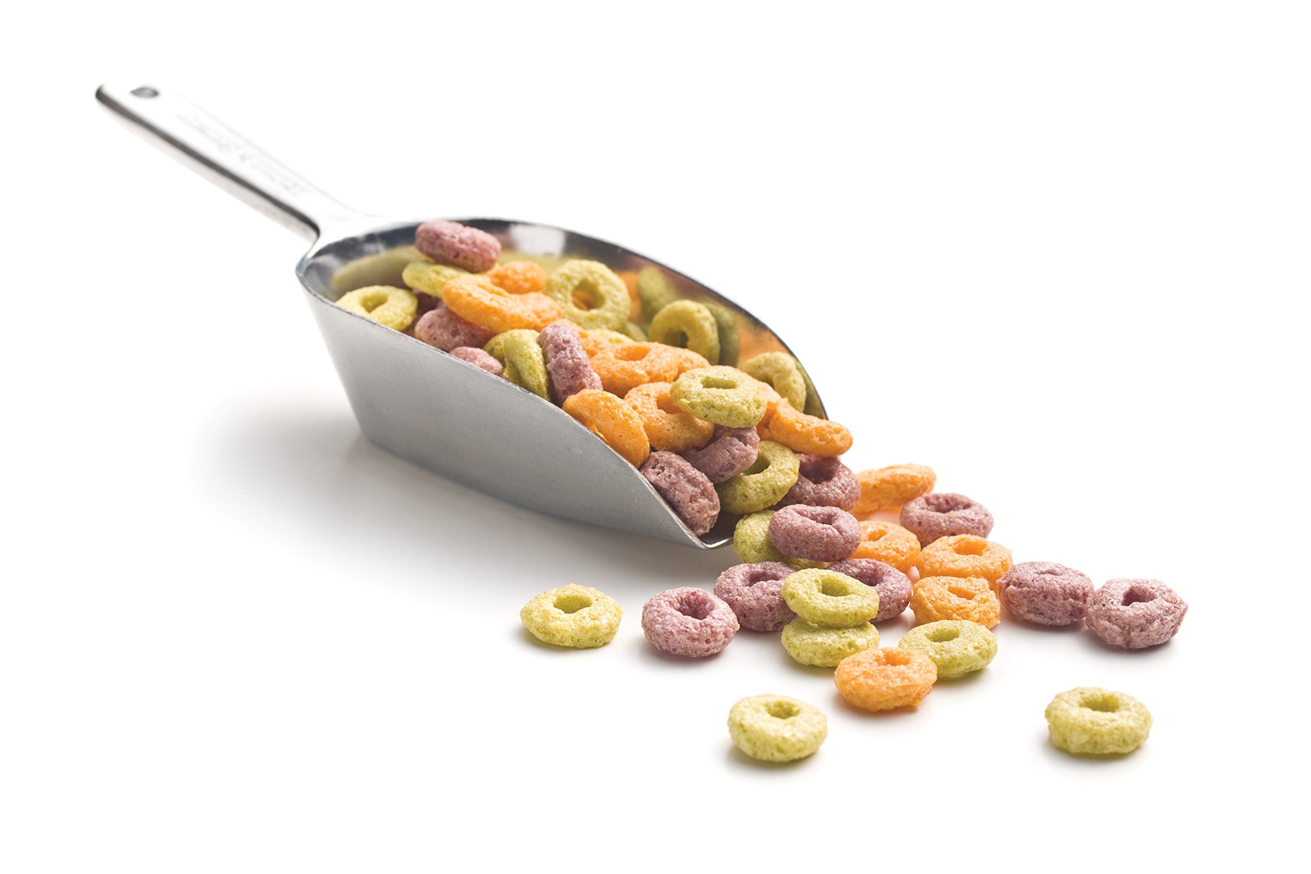 HIC Kitchen Flat Bottom Food Scoops, 5-Inch, 7.5-Inch, 8.75-Inch, Commercial-Grade Anodized Cast Aluminum, Set of 3 - Image 4