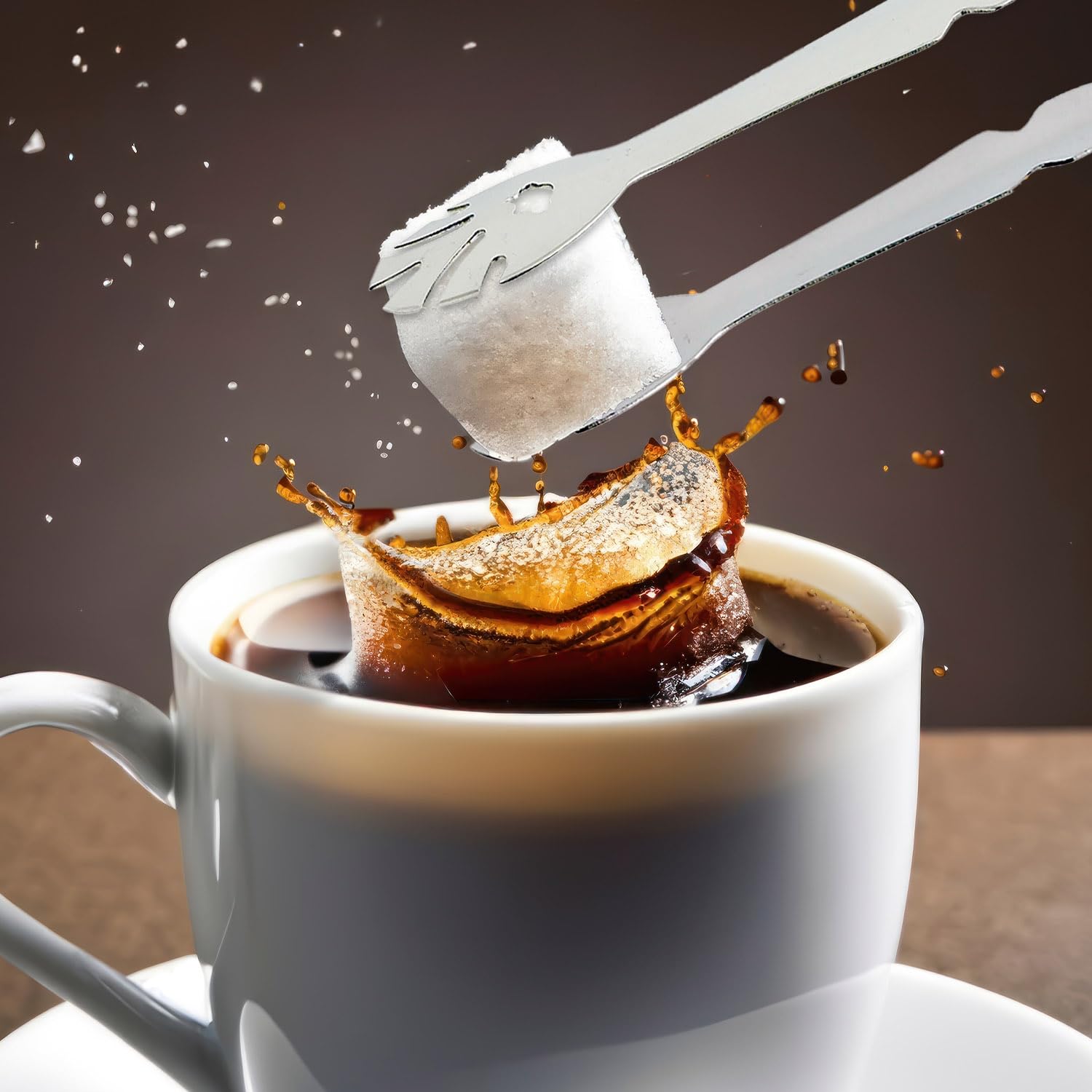 HIC Kitchen Ice Tong, Stainless Steel, Notched Handle for Use with Ice Buckets, 7.25-Inch, Set of 2 - Image 4