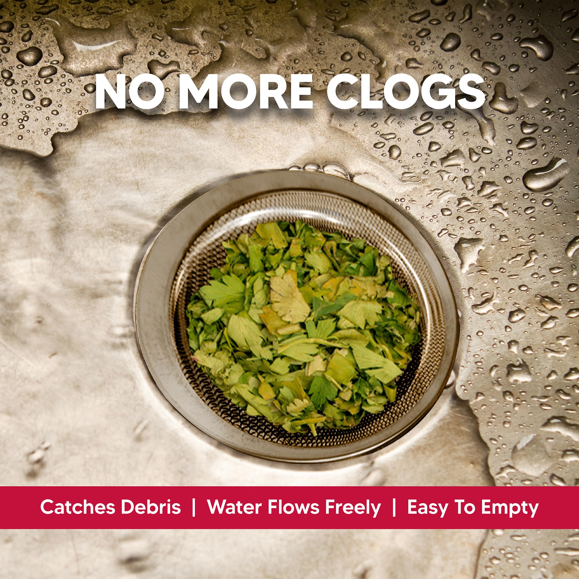 HIC Kitchen Mesh Sink Strainer, 18/8 Stainless Steel, 4.5-Inches - Image 4