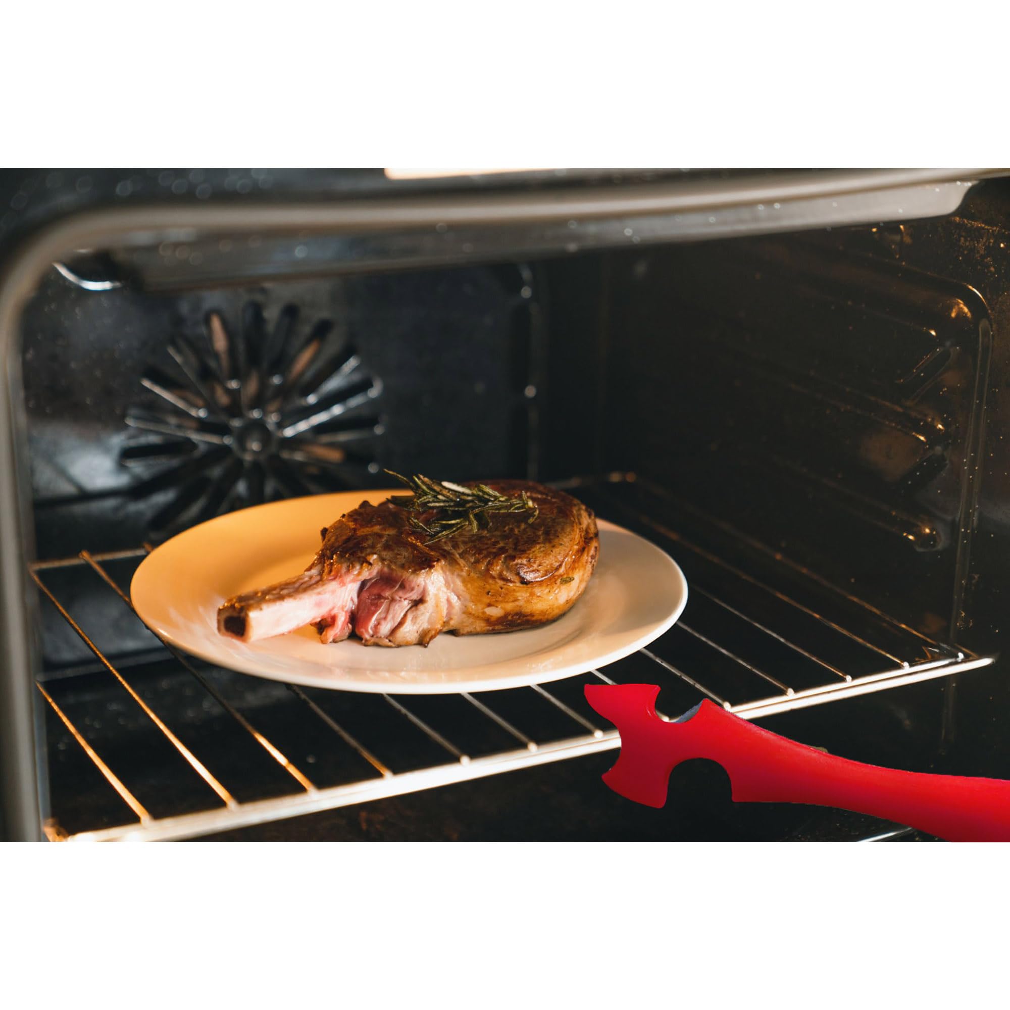 HIC Kitchen Oven Rack Jack, Non-Stick Silicone, Heat Safe, For Ovens and Toaster Ovens - Image 5