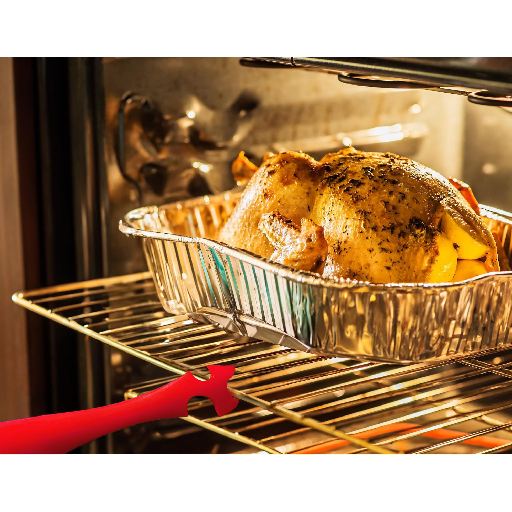 HIC Kitchen Oven Rack Jack, Non-Stick Silicone, Heat Safe, For Ovens and Toaster Ovens - Image 6