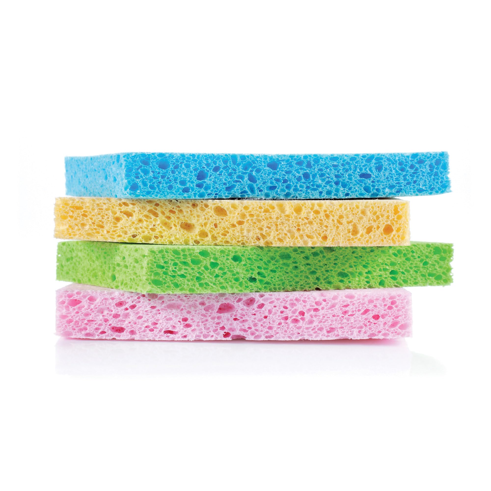 HIC Kitchen Pop-Up Sponges, Rectangular, Natural Vegetable Cellulose, Set of 4 - Image 5