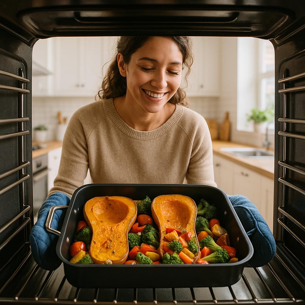 HIC Kitchen Roasting Baking Broiler Rack, Chrome-Plated Steel, Holds Smaller Food Securely, 12 x 7.75 x 1.5-Inches - Image 5