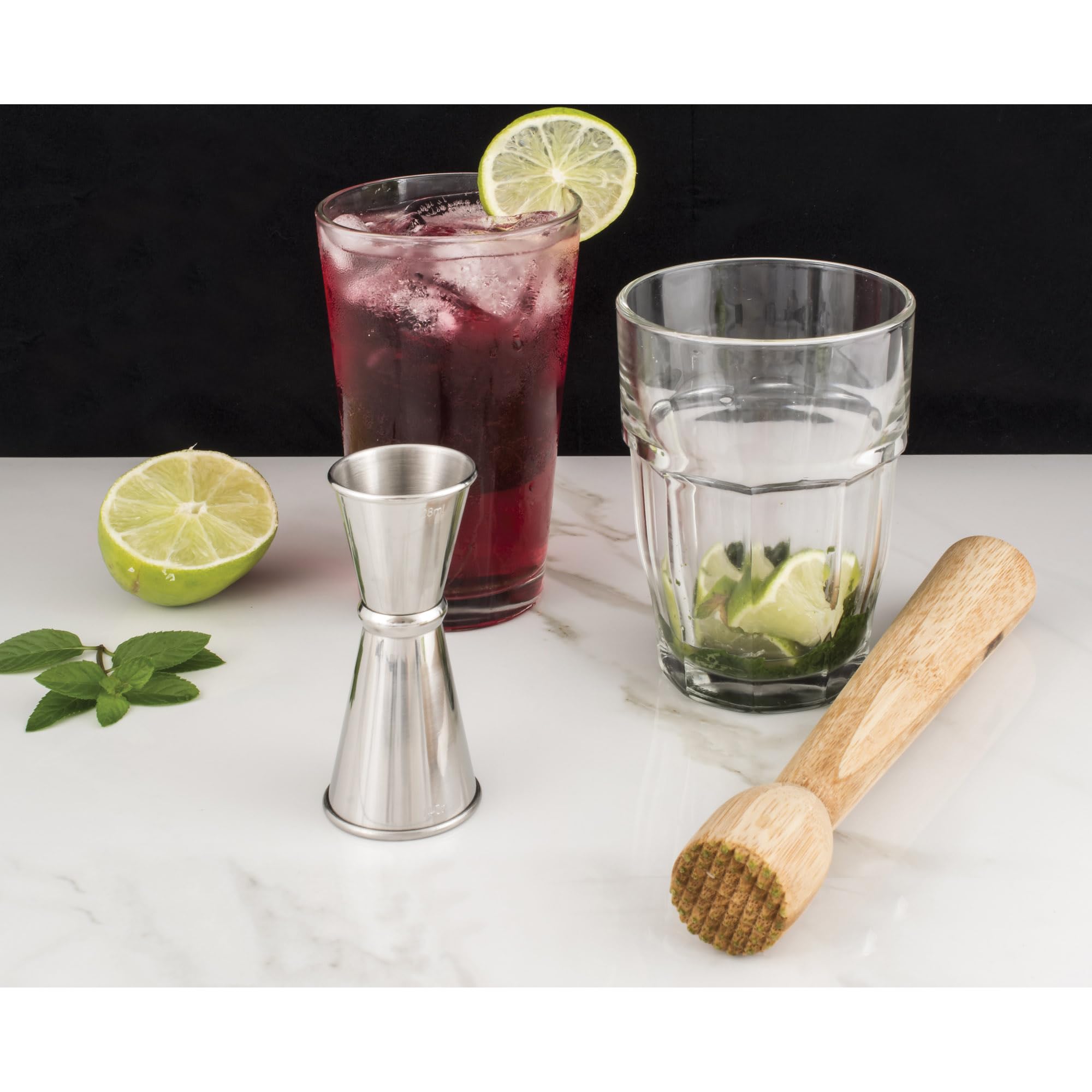 HIC Kitchen's Bar Muddler, Natural Bamboo, Set of 2 - Image 3