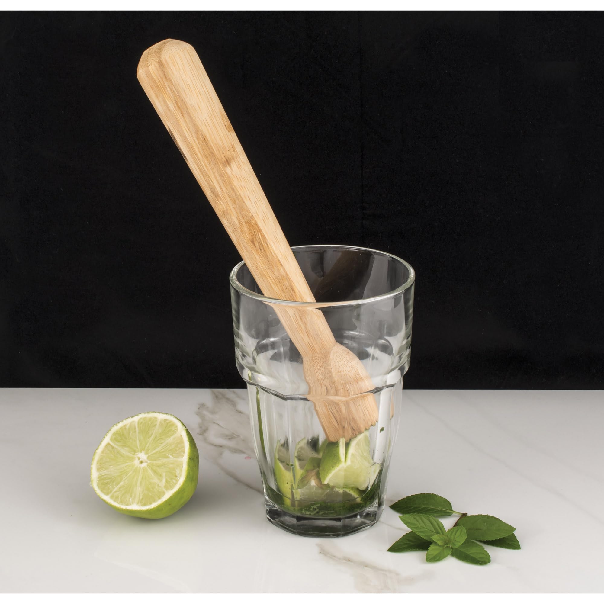 HIC Kitchen's Bar Muddler, Natural Bamboo, Set of 2 - Image 4