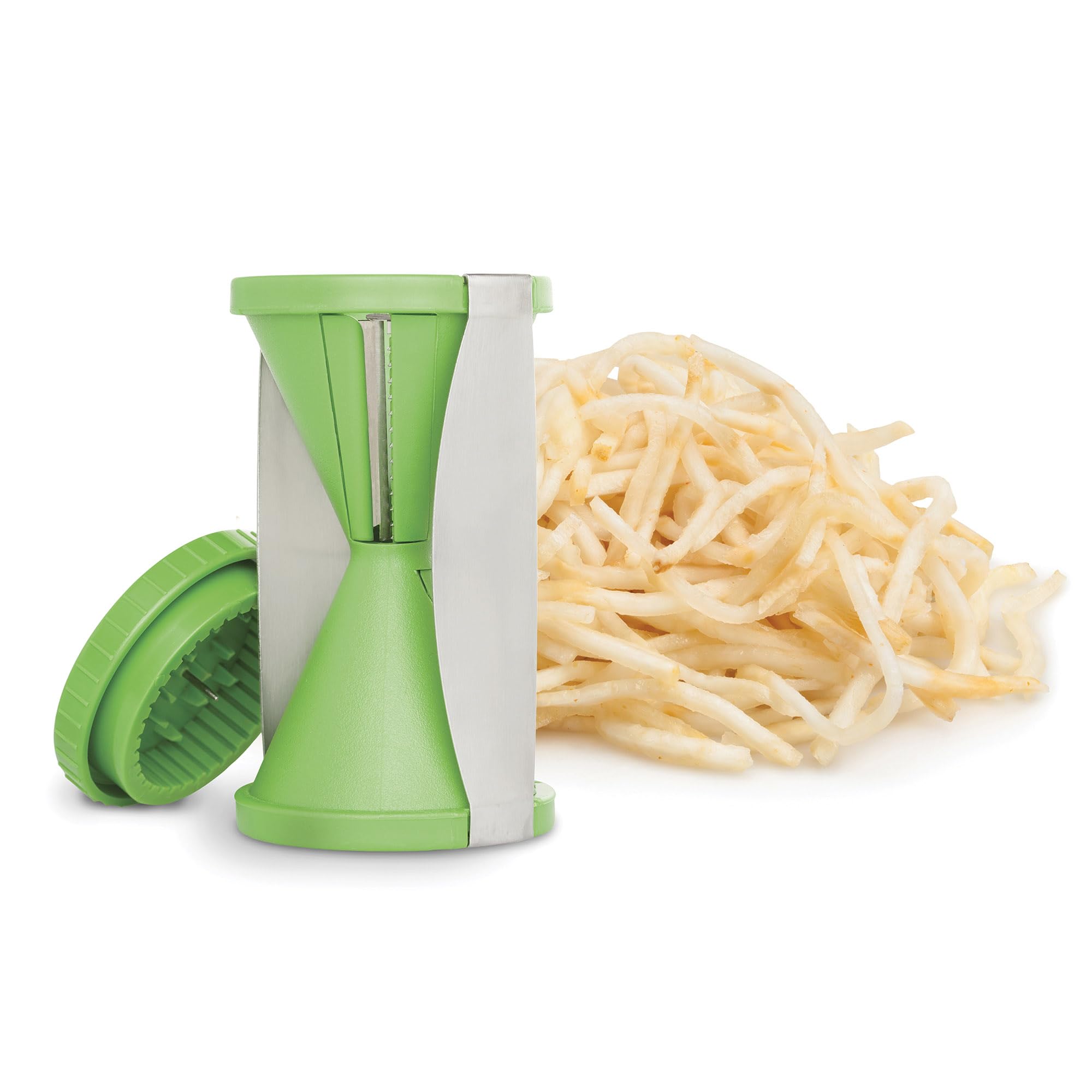 HIC Kitchen Spiral Vegetable Slicer, 18/8 Stainless Steel Blades, Set of 2 - Image 4