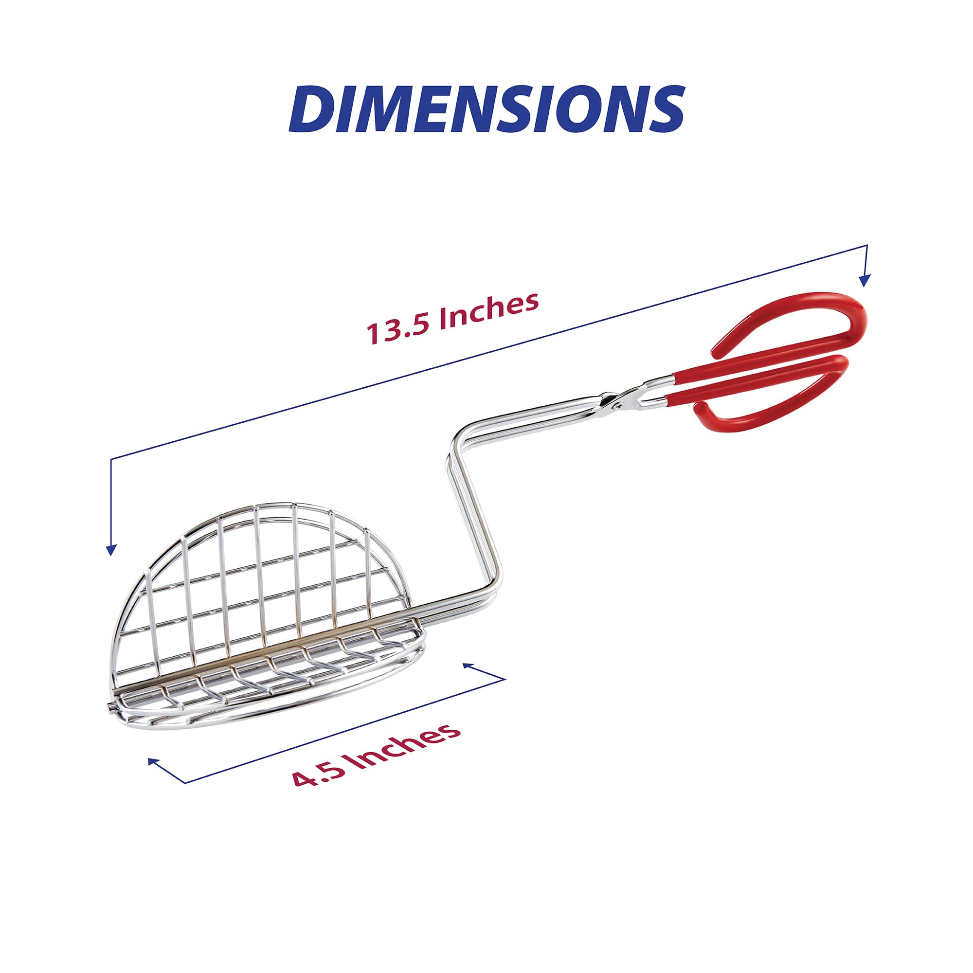 HIC Kitchen Taco Making Tools, Taco Shell Tongs, Steel, Stay-Cool Handle, For Frying Homemade Crispy Shells For Tacos, Appetizers, Dips, And Desserts - Image 7